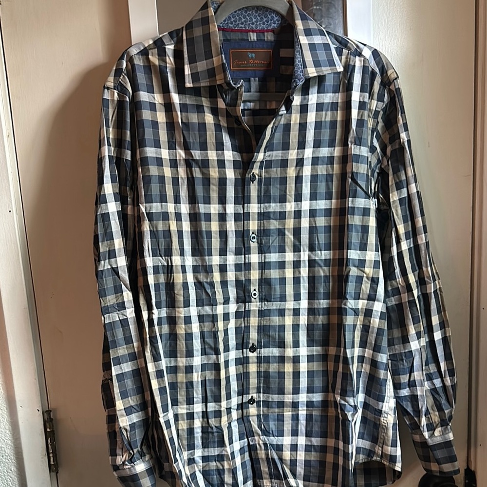 Men's Blue Checkered Shirt